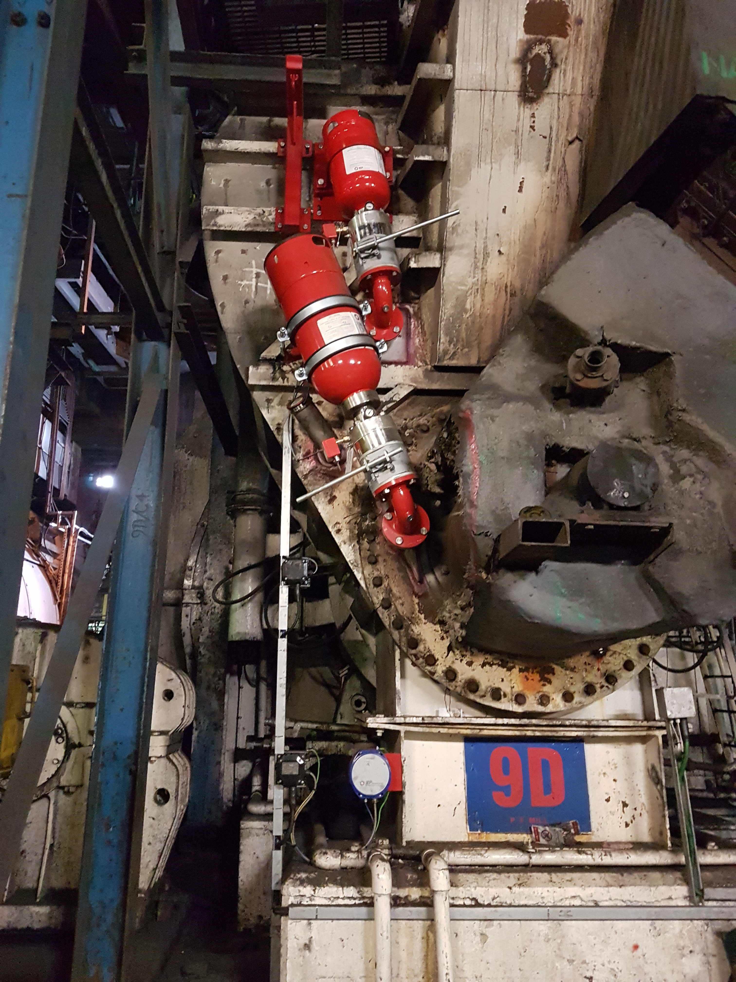 Suppression Bottle Installation Aberthaw Walker Engineering Ltd