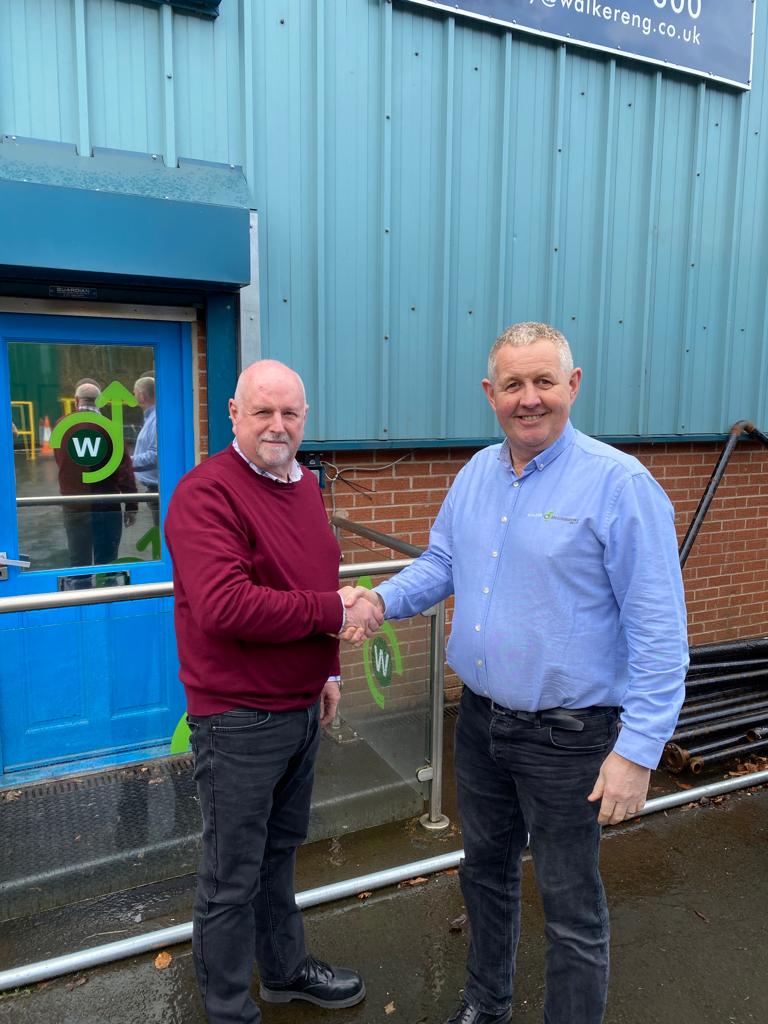 Ian Brown, new contracts manager is pictured with managing director, Andy Walker